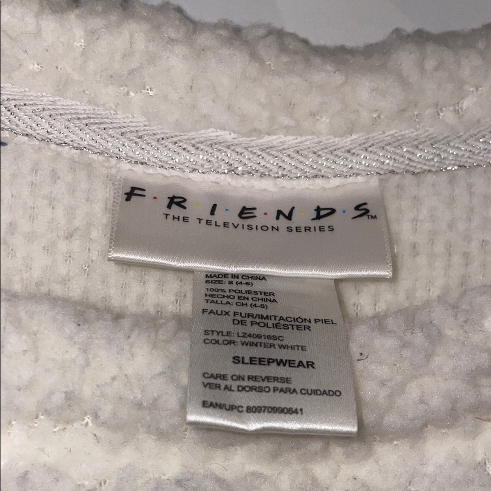 FRIENDS Winter White Sleepwear Top/Sweatshirt - Picture 2 of 5